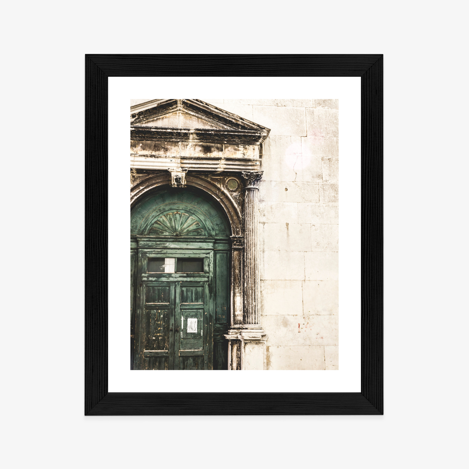 Poster Alte Architekturtür In Venedig Rahmen Aluminium Farbe Schwarz – Bild 9