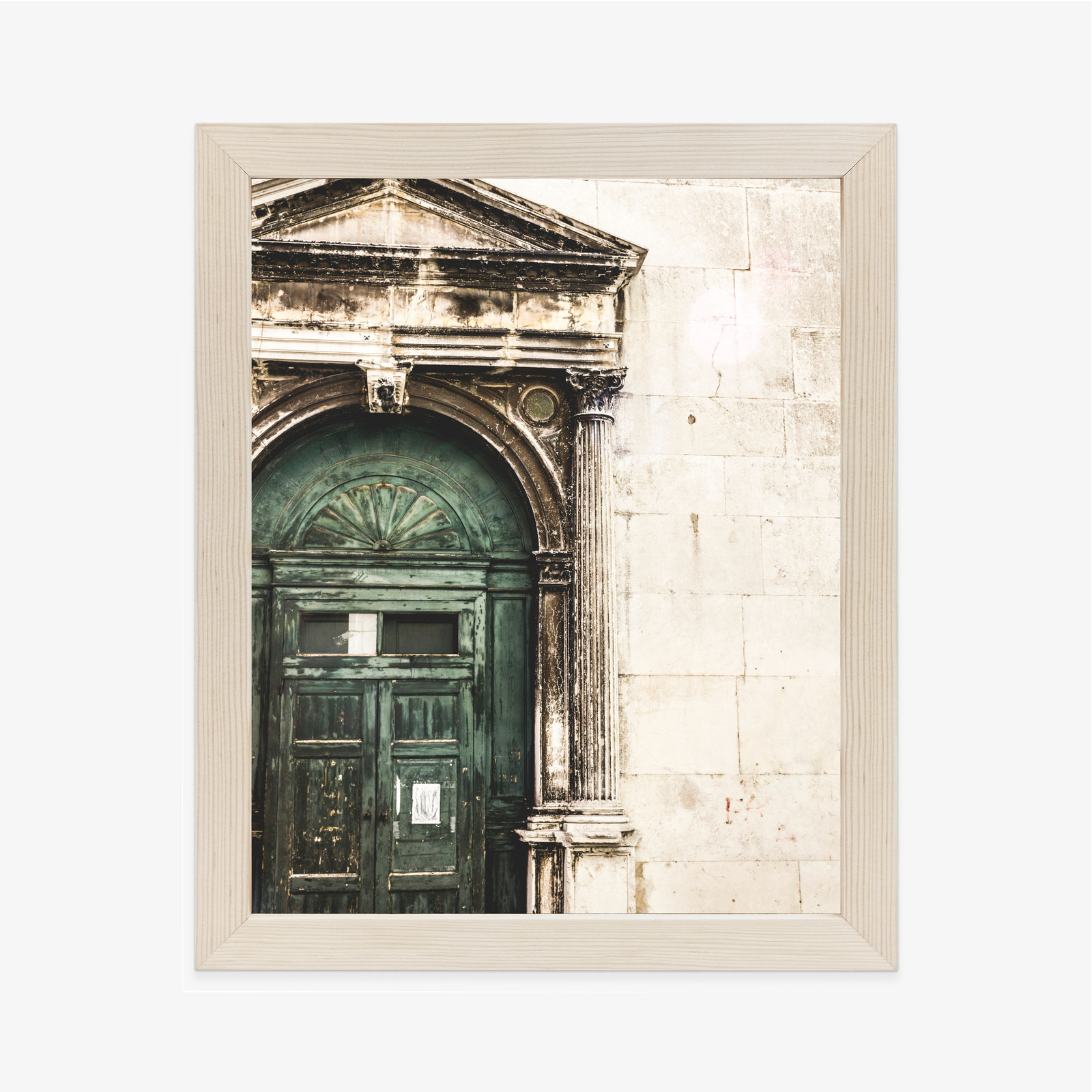 Poster Alte Architekturtür In Venedig Rahmen Aluminium Farbe Schwarz – Bild 10