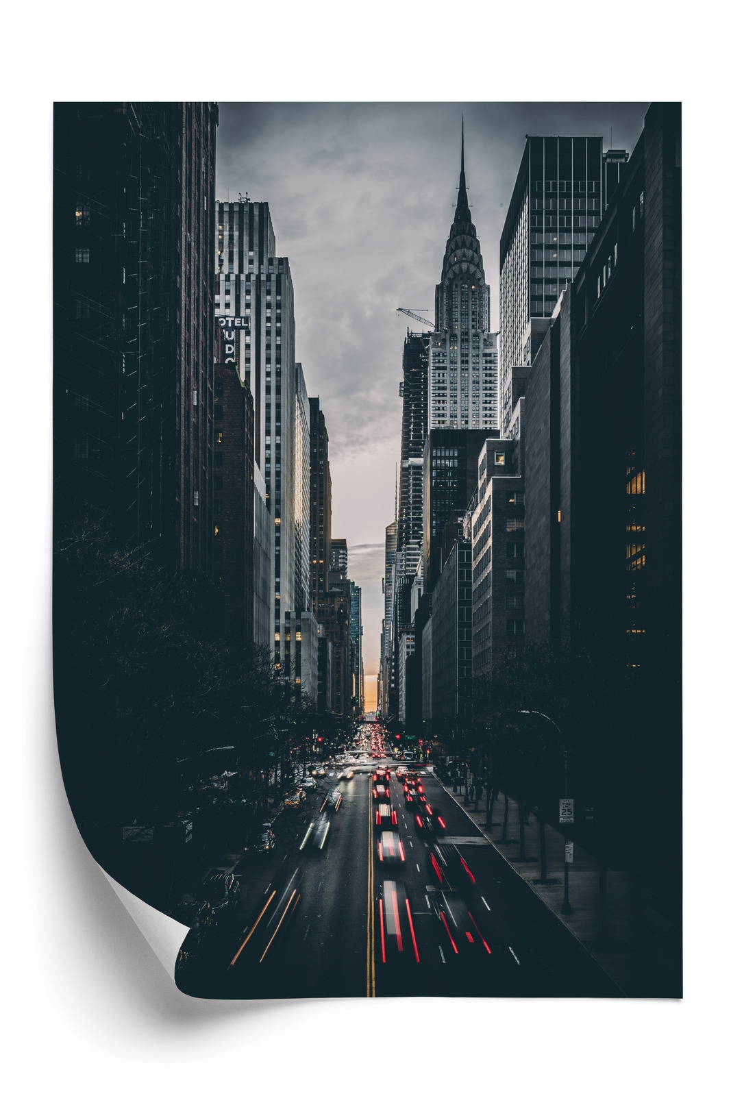 Poster New Yorker Straße Und Architektur Rahmen Aluminium Farbe Schwarz – Bild 3