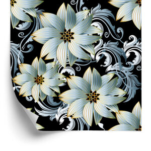 Tapete 3D-Tapete, Optisch, Blumen, Blätter, Für Wohnzimmer