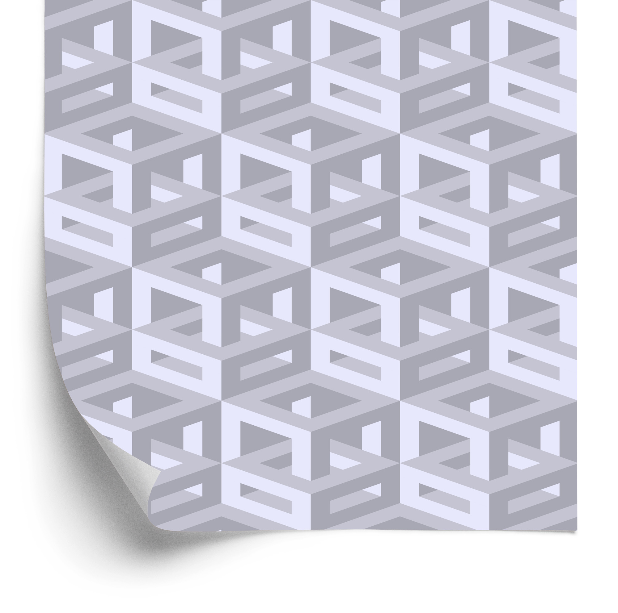 Tapete Isometrisches 3D-Motiv