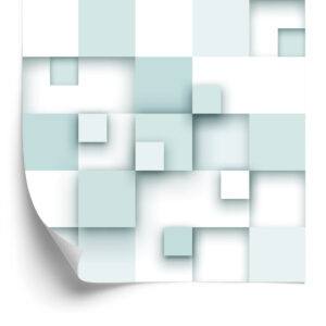 Tapete Abstrakte Quadrate - 3D-Effekt