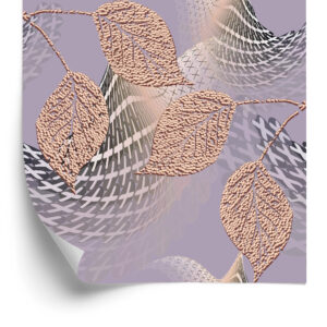 Tapete Dreidimensionalle Tapete, 3D, Optisch, Blätter, Für Wohnzimmer