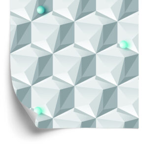 Tapete Geometrisches Motiv - 3D-Effekt