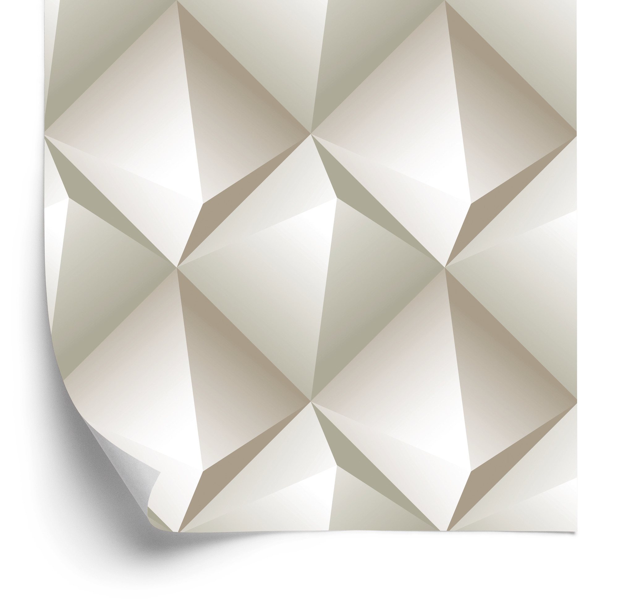 Tapete Modernistisches Geometrisches Muster - Effekt 3D