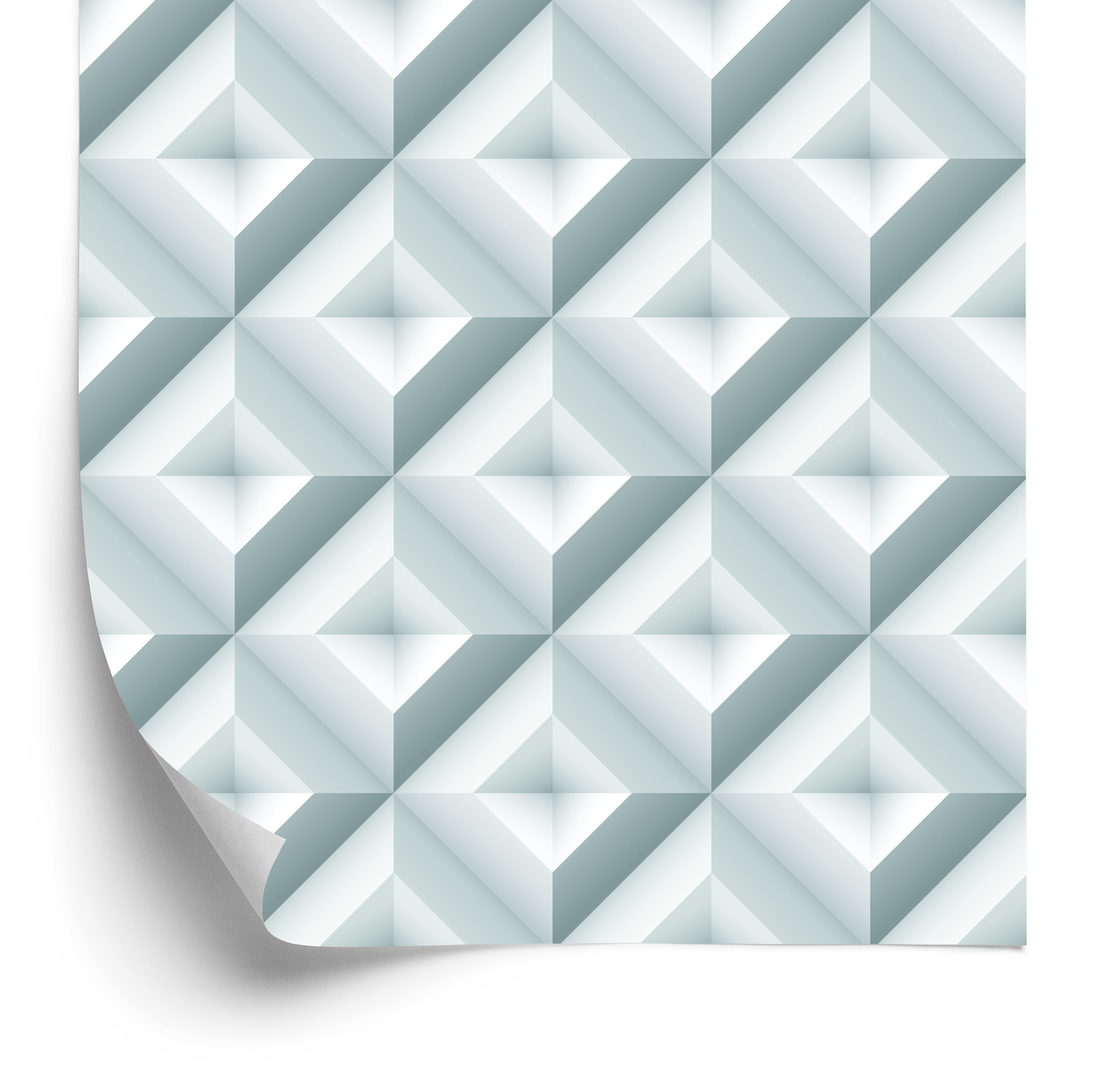 Tapete Geometrische Abstraktion - 3D-Effekt