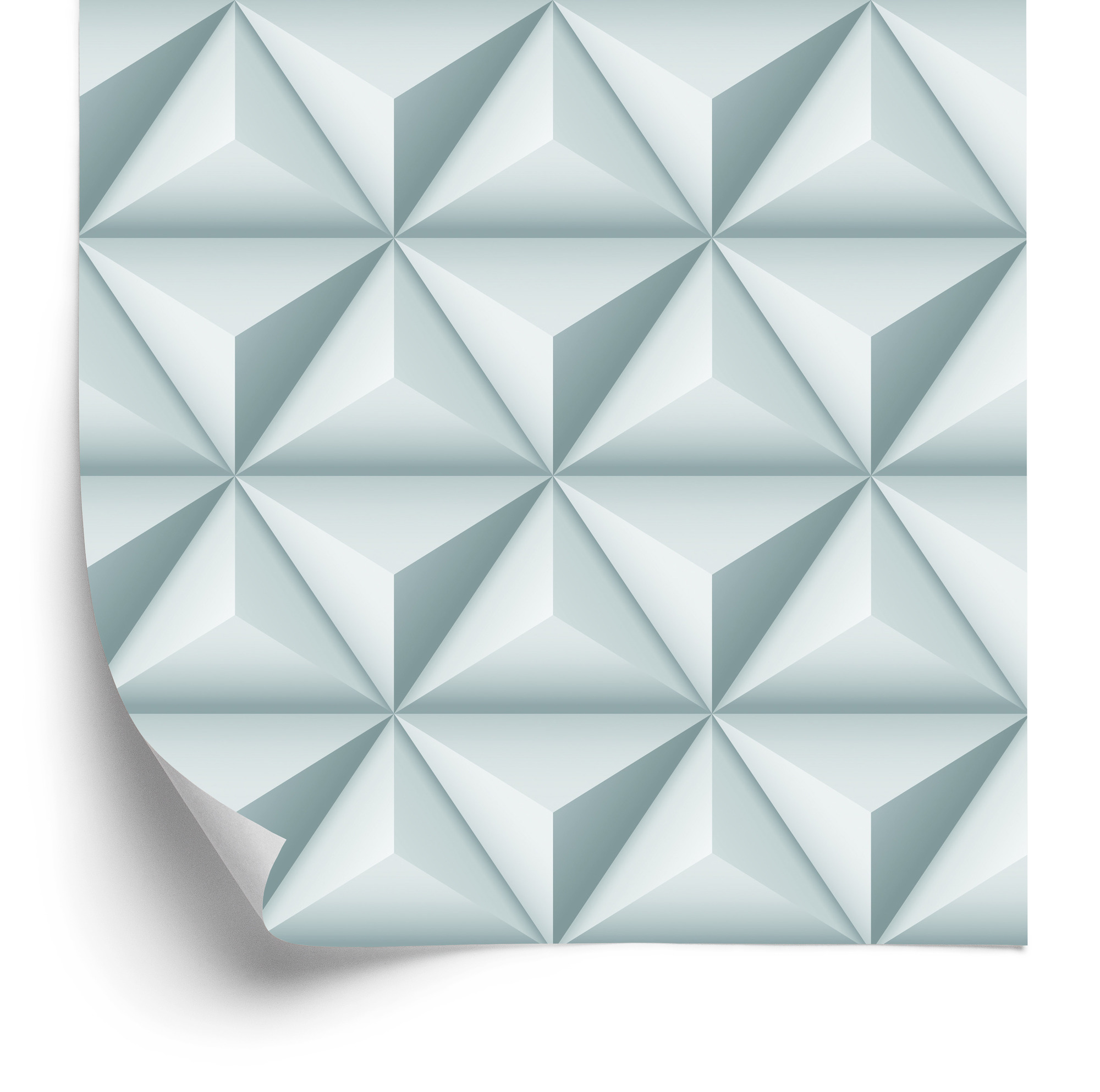Tapete Modernistische Pyramiden - 3D-Effekt