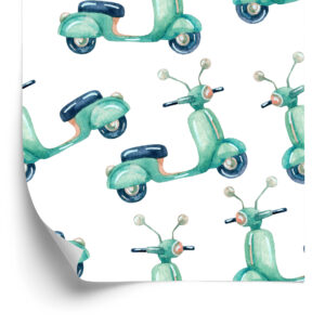 Tapete Aquarell Gemalte Roller