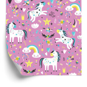 Tapete Die Wolken-Einhörner Ins Mädchenzimmer