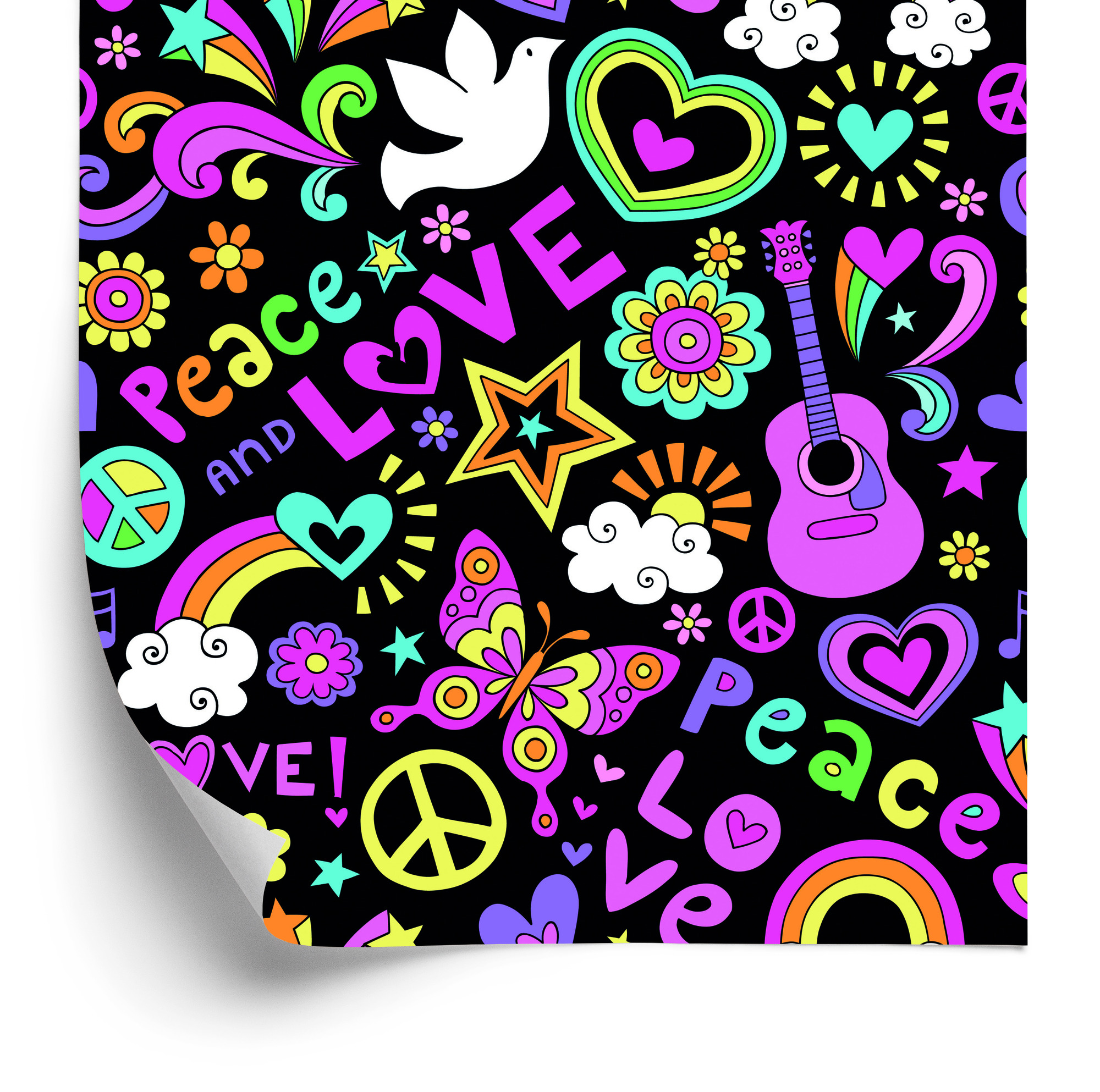 Tapete Bunte Mädchenhafte Muster