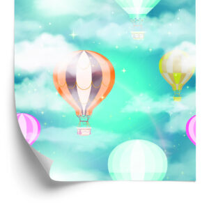 Tapete Ballons Hinter Den Wolken