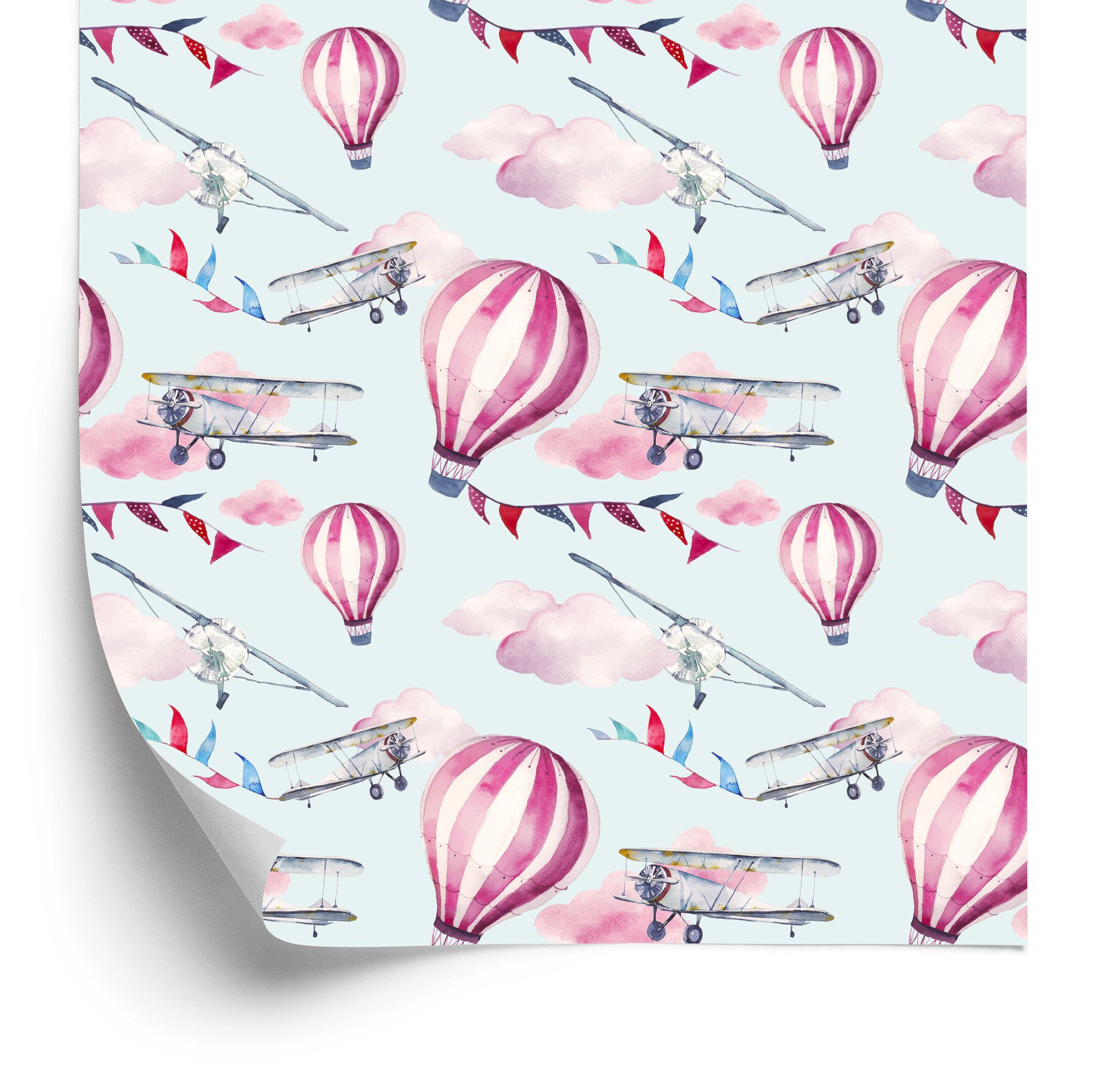 Tapete Ballons Unter Flugzeugen