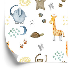 Tapete Aquarell Tiere