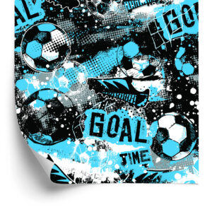 Tapete Bunte Fußball-Abstraktion