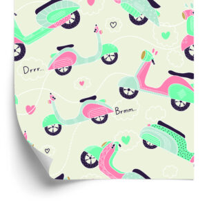 Tapete Bunte Roller Mit Mustern