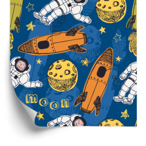 Tapete Astronauten Unter Den Planeten