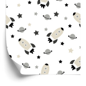 Tapete Cosmos Planet Sterne Für Kinderzimmer