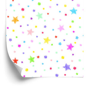 Tapete Bunte Sterne, Punkte