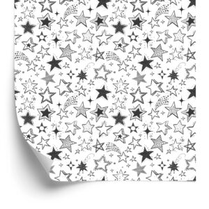 Tapete Für Kinder - Sterne Wie Skizziert