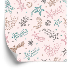 Tapete Für Kinder - Sterne, Monde Und Planeten