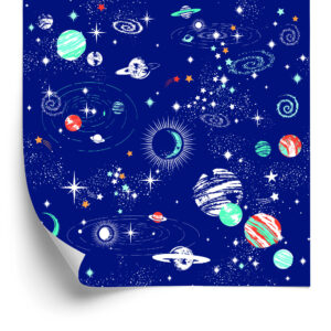 Tapete Zum Jungenzimmer, Zum Planeten, Zum Kosmos, Zum Stern