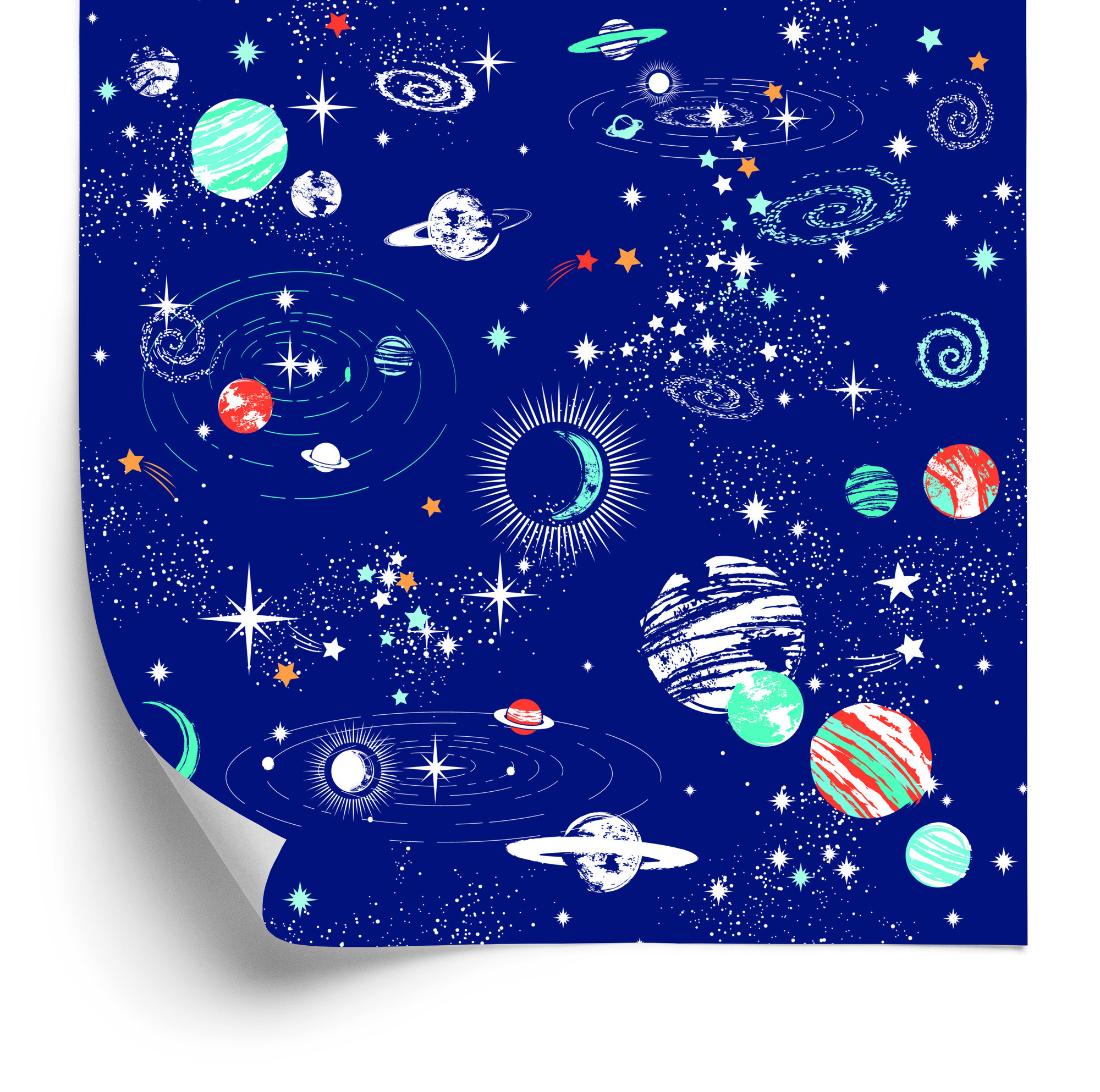 Tapete Zum Jungenzimmer, Zum Planeten, Zum Kosmos, Zum Stern