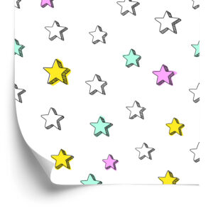 Tapete Bunte Sterne