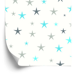 Tapete Blaue Und Graue Sterne