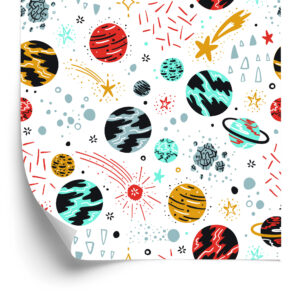 Tapete Planeten Und Sternschnuppen