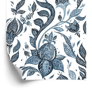 Tapete Abstrakte Blumen, Die Mit Wasserfarben Gemalt Werden