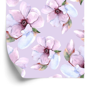 Tapete Schöne Blumen Mit Wasserfarben Gemalt