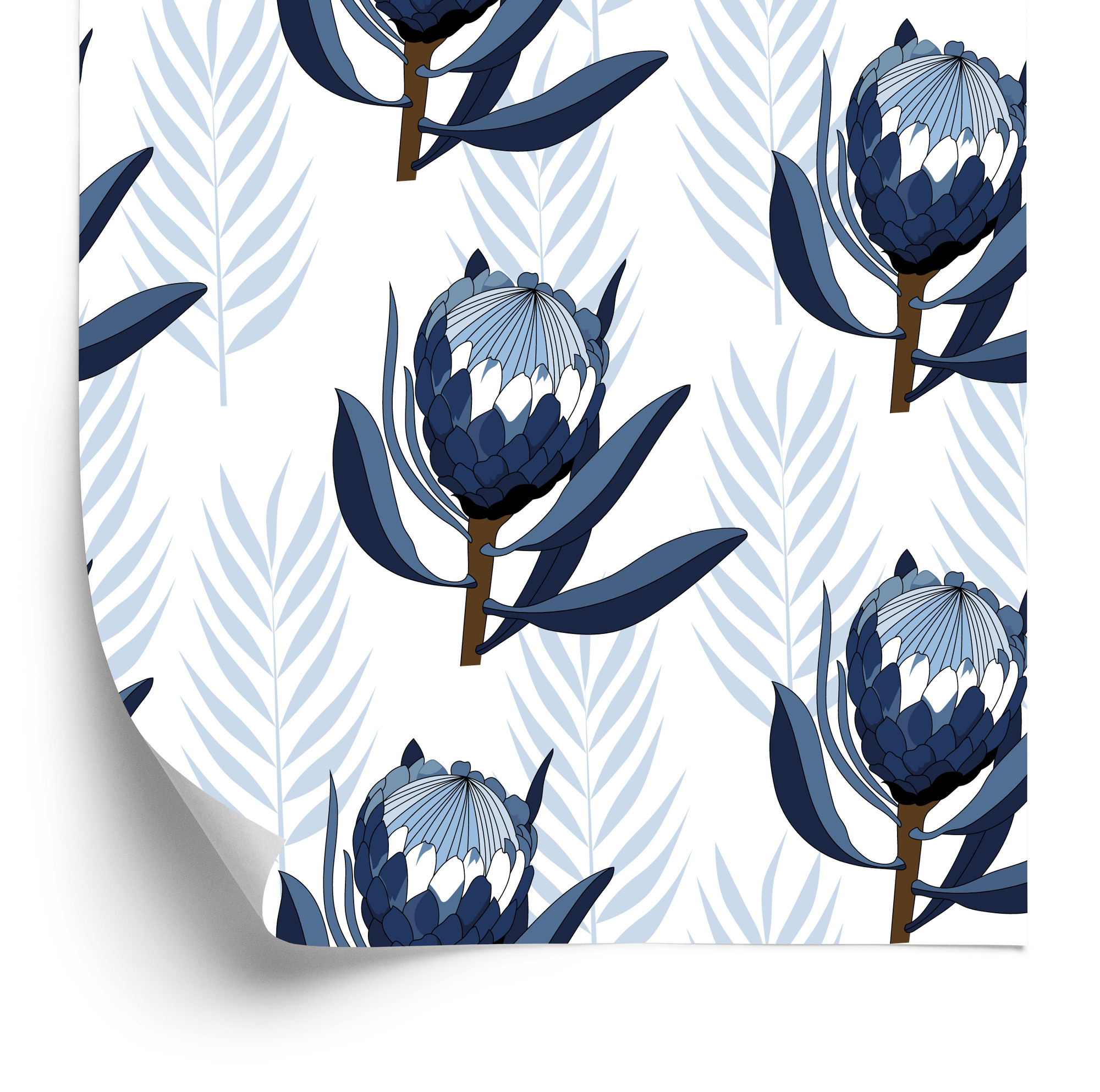 Tapete Eiweißblüten