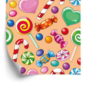 Tapete Bunte Süßigkeiten