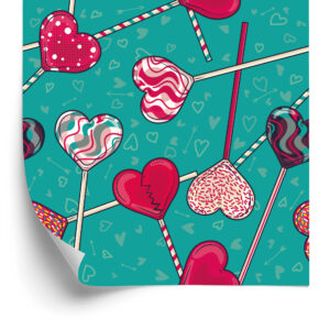Tapete Bunte Lutscher Mit Mustern