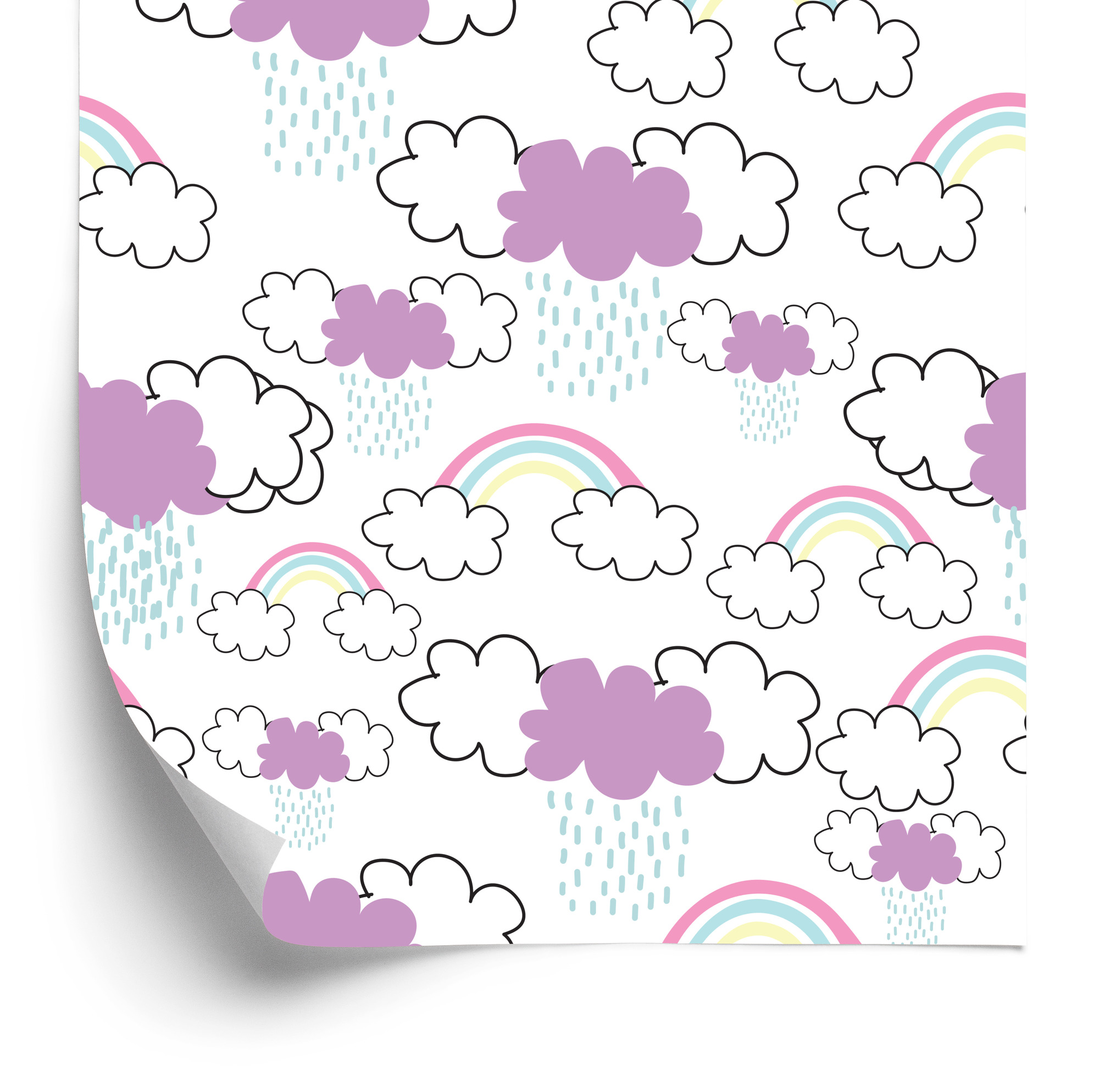 Tapete Regenbogen Im Regen