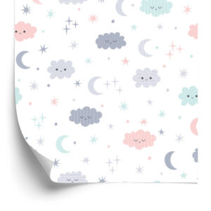 Tapete Wolken Mit Diamanten Im Hintergrund