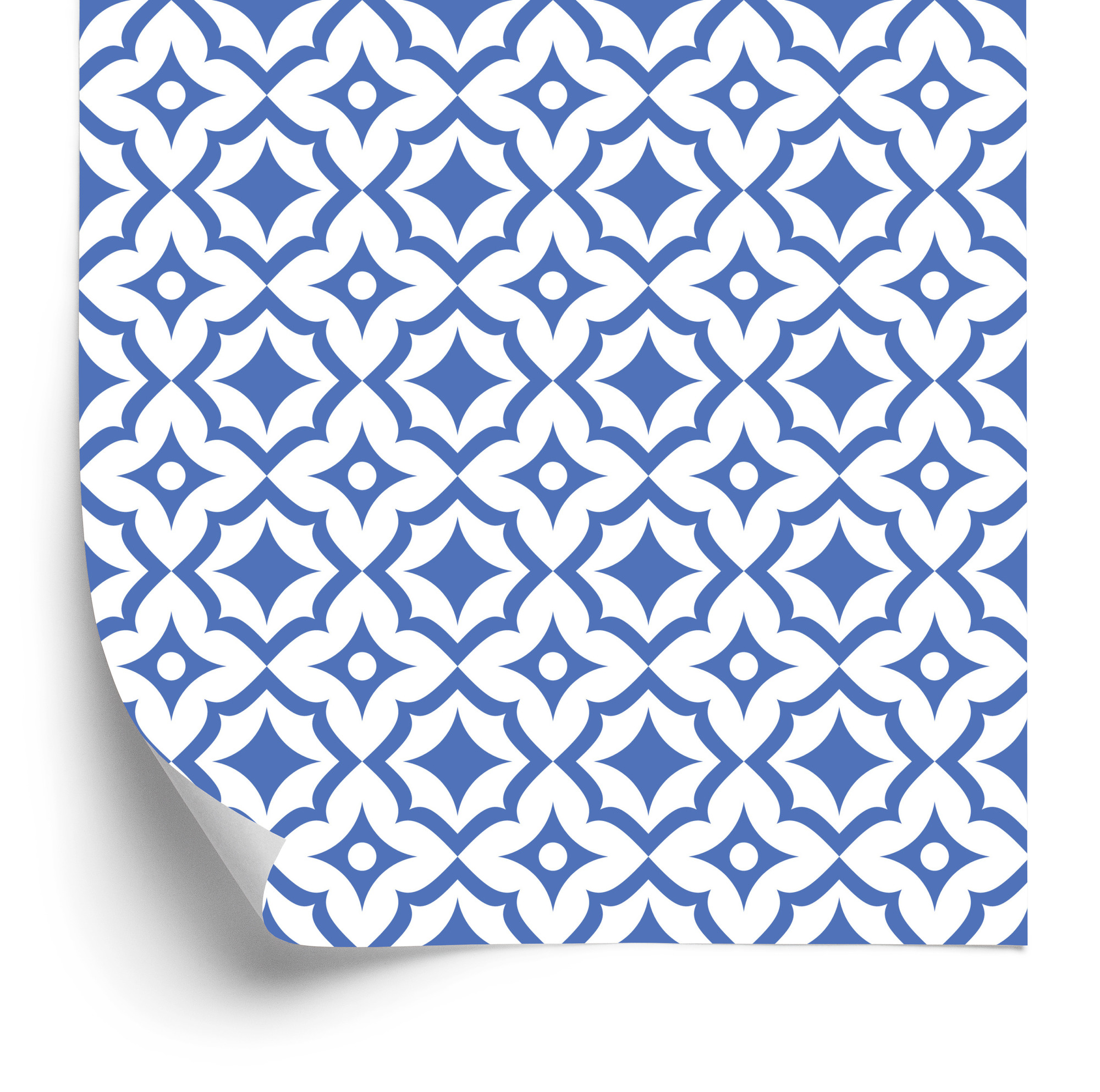 Tapete Abstrakte Ornamente Im Retro-Stil