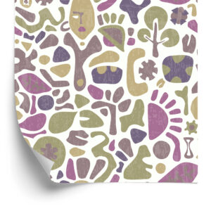 Tapete Ethnische Muster Im Retro-Stil