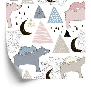 Tapete Für Kinder - Teddybären In Den Bergen