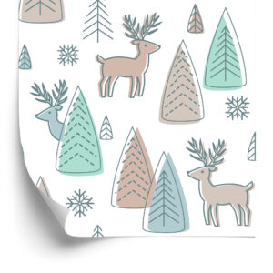 Tapete Hirsch Für Kinder Im Skandinavischen Stil