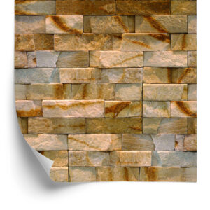 Tapete Dekorativer Steinziegel