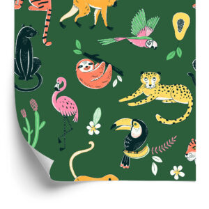 Tapete Für Kinder - Wilde Tiere I.