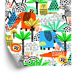 Tapete Für Kinder - Lustige Safaritiere