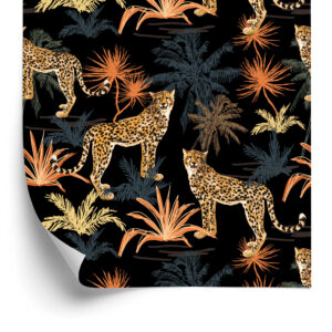 Tapete Wilde Katzen Und Bäume