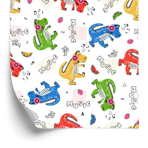 Tapete Bunte Krokodilnotizen Für Ein Kinderzimmer