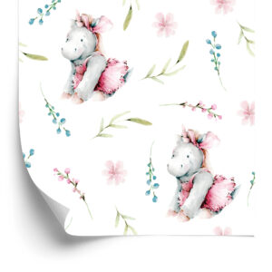 Tapete Einhörner Mit Aquarell Gemalt