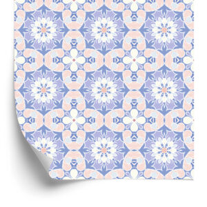 Tapete Buntes Blumenmosaik