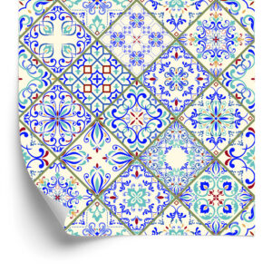 Tapete Bunte Mosaikmuster Für Das Esszimmer