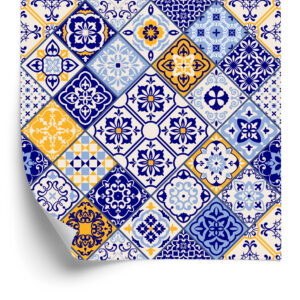 Tapete Mosaikmuster Imitation Von Fliesen Für Das Esszimmer