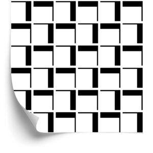 Tapete Geometrisches Plaid 3D Für Bürowohnzimmer